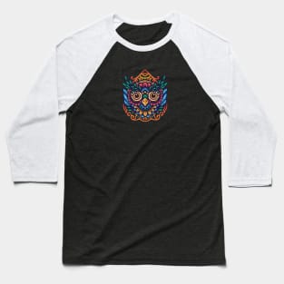 Owl Mandala Baseball T-Shirt